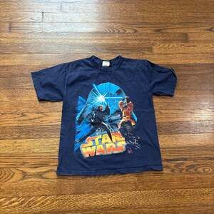 Vintage 2005 Star Wars Episode III Revenge of the Sith Yellow Youth T-Shirt